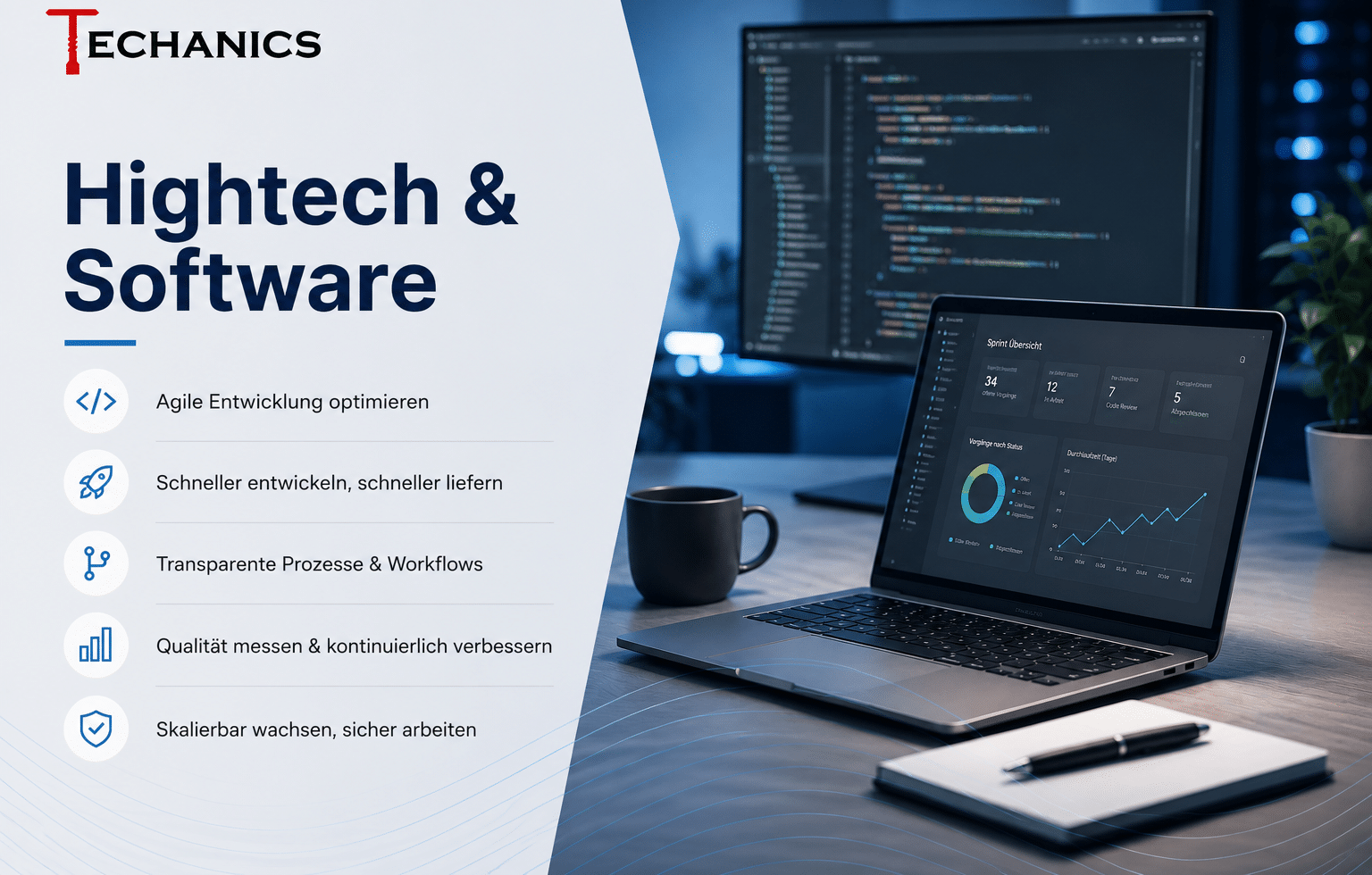 Atlassian-Beratung für Hightech- und Softwareunternehmen mit Jira, Confluence, Bitbucket, Jira Product Discovery und Jira Service Management