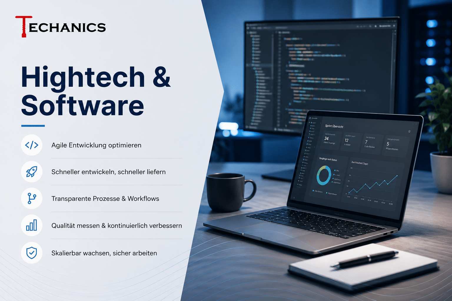 Jira-Beratung für Hightech und Software mit Entwicklung, Roadmaps, Releases und technischer Zusammenarbeit
