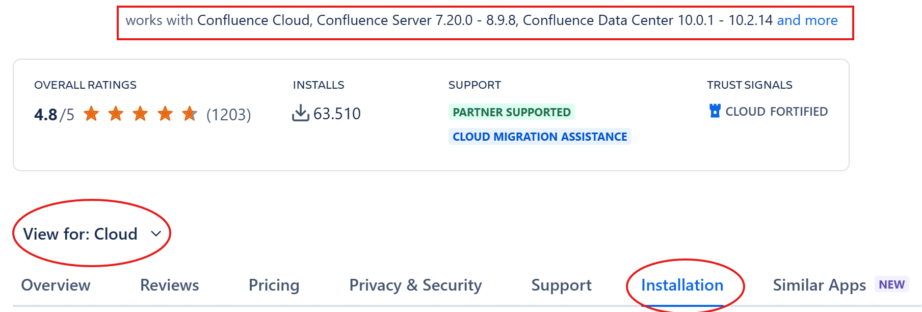 Installation einer Confluence App und Verwaltung unter Connected apps